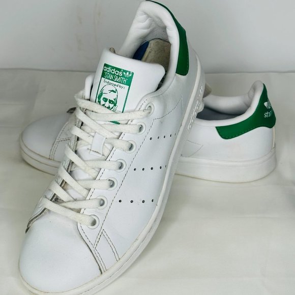 Adidas Unisex White Green Stan Smith M20605 Athletic Sneakers Size US 6 - Picture 4 of 9